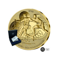 jeux olympiques paris 2024 cecifoot monnaie de 50 euro or