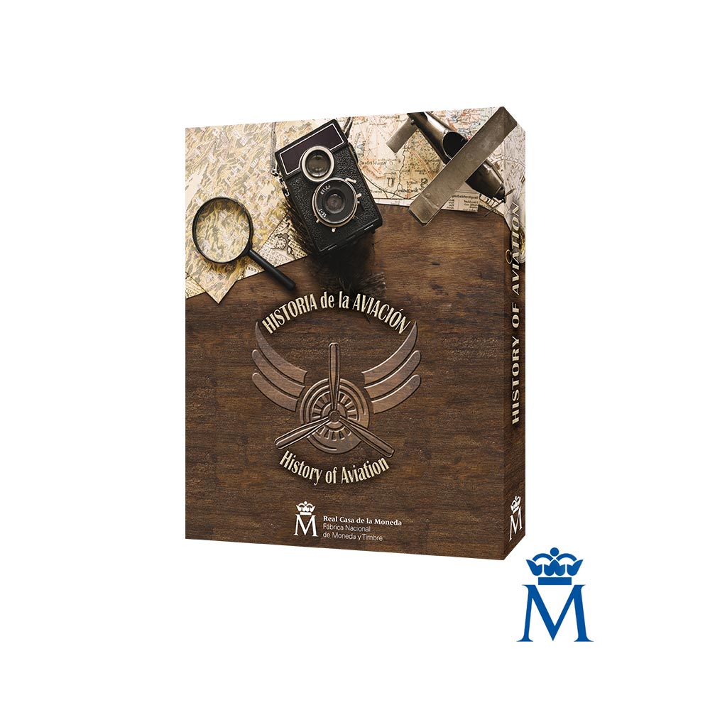 Coffret Espagne 2020 – Histoire de l’aviation - Lot de 20 monnaies de 1,5 Euro