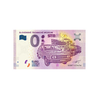 Billet souvenir de zéro euro - Slovenske Technicke Muzeum - Slovaquie - 2019