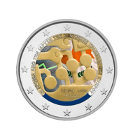 Chypre 2023 - 2 Euro Commémorative - 60è Anniversaire de la Banque Centrale de Chypre - Colorisée