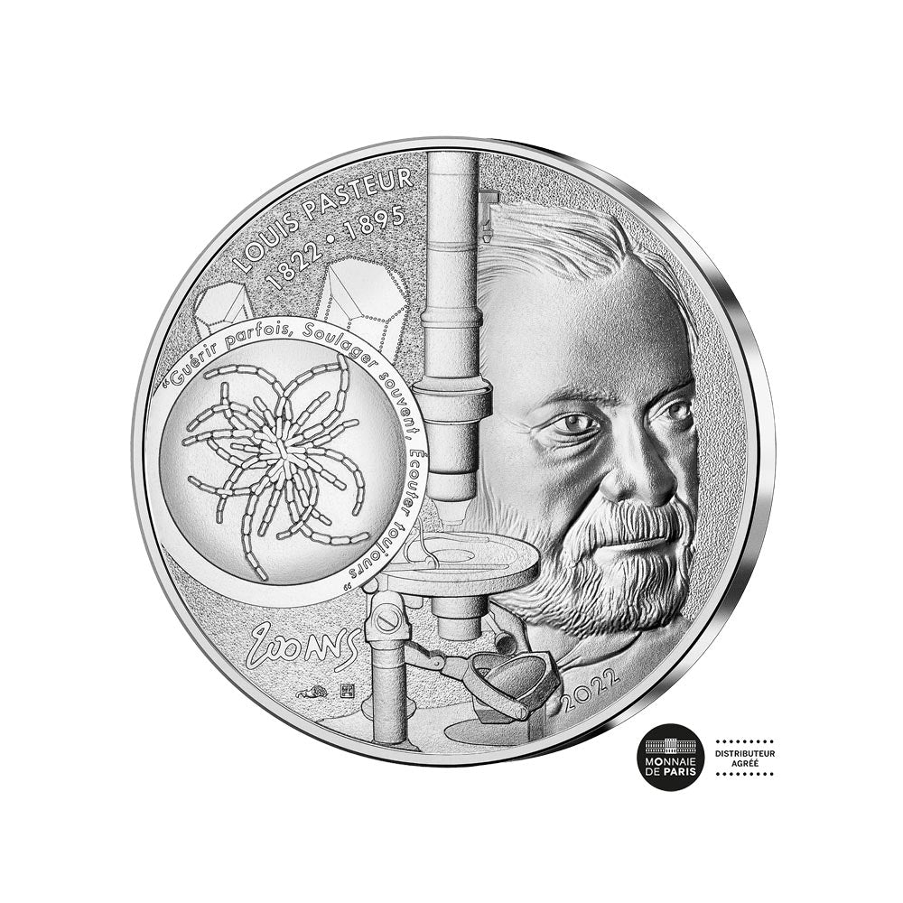 pasteur louis 10 euro argent 2022