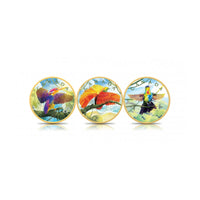 Colours of Paradise - Lot de 3 monnaies de 5 Dollar Argent - BU 2022