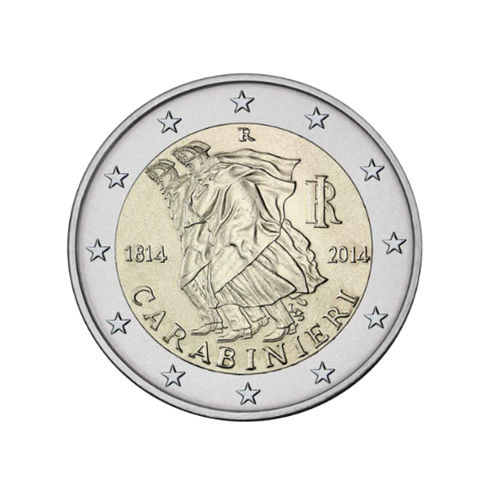 Italie 2014 - 2 Euro Commémorative - 200ème anniversaire des Carabiniers