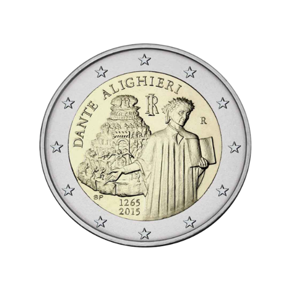 Italie 2015 - 2 Euro Commémorative - 750ème anniversaire de Dante Alighieri