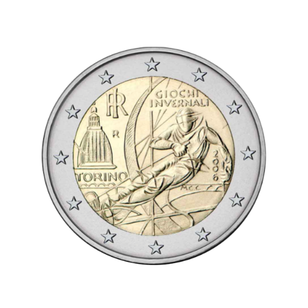 Italie 2006 - 2 Euro Commémorative - 20ème Jeux Olympiques d'Hiver