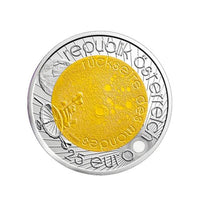 Année Mondiale de l'Astronomie - Autriche - Monnaie de 25 Euro Argent Niobium - 2009