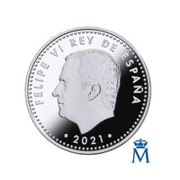 Espagne 2021 be 10 euro argent