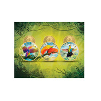 Colours of Paradise - Lot de 3 monnaies de 5 Dollar Argent - BU 2022