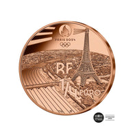 Jeux Olympiques de Paris 2024 - Série les sports - Basket fauteuil - Monnaie de 1/4 € - 2023