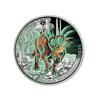 Autriche 2021 - 3 Euro Commémorative - Styracosaure - 8/12