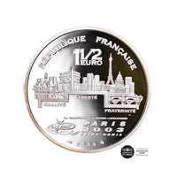 Championnats du monde d’athlétisme (Courir) - Monnaie de 1€ 1/2 Argent - BE 2003