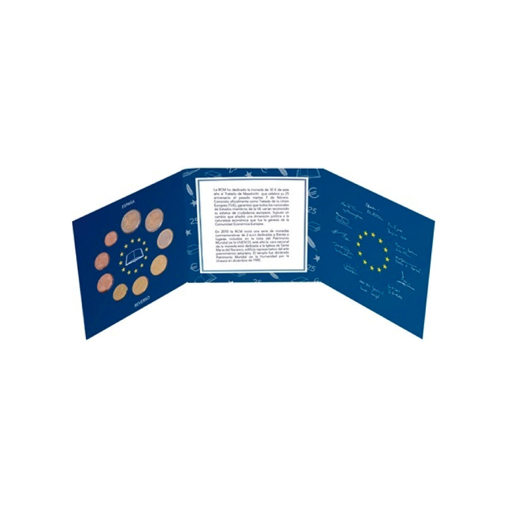 Miniset Espagne - 25 ans du Traité de Maastricht - BU 2017