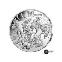 La France championne du monde - Monnaie de 10 euro Argent Qualité BE - Millésime 2018
