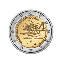 Portugal 2022 - 2 Euro Commémorative - Traversée de l'Atlantique Sud - BE