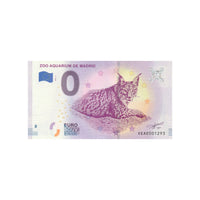 Billet souvenir de zéro euro - Zoo Aquarium de Madrid - Espagne - 2022
