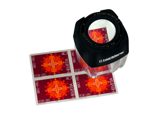 LOUPE À POSER LU40 AVEC UN GROSSISSEMENT DE 8 - pieces-et-monnaies.com