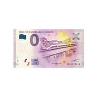 Billet souvenir de zéro euro - Miniature Wunderland Hamburg 3 - Allemagne - 2019