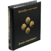 ALBUM OPTIMA POUR MÉDAILLES SOUVENIRS AVEC 5 POCHETTES OPTIMA - pieces-et-monnaies.com
