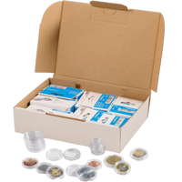 ASSORTIMENT DE CAPSULES (100 PIÈCES), FORMAT INTÉRIEUR DE 16,5 JUSQU'A 32,5 MM - pieces-et-monnaies.com