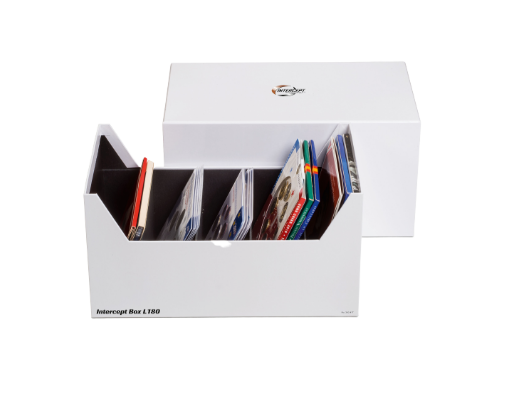BOX INTERCEPT L 180 POUR SETS DE MONNAIES, LETTRES, DOCUMENTS JUSQU'À 180 X 160 MM - pieces-et-monnaies.com