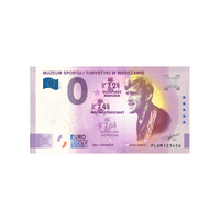Billet souvenir de zéro euro - Muzeum Sportu i Turystyki w Warszawie - Jacek Gmoch - Pologne - 2021