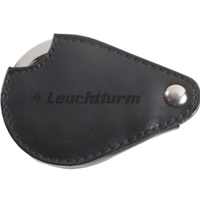 Loupe de poche Pliable LU25 Avec Grossissement 3X ET Étui En Cuir Véritable Noir