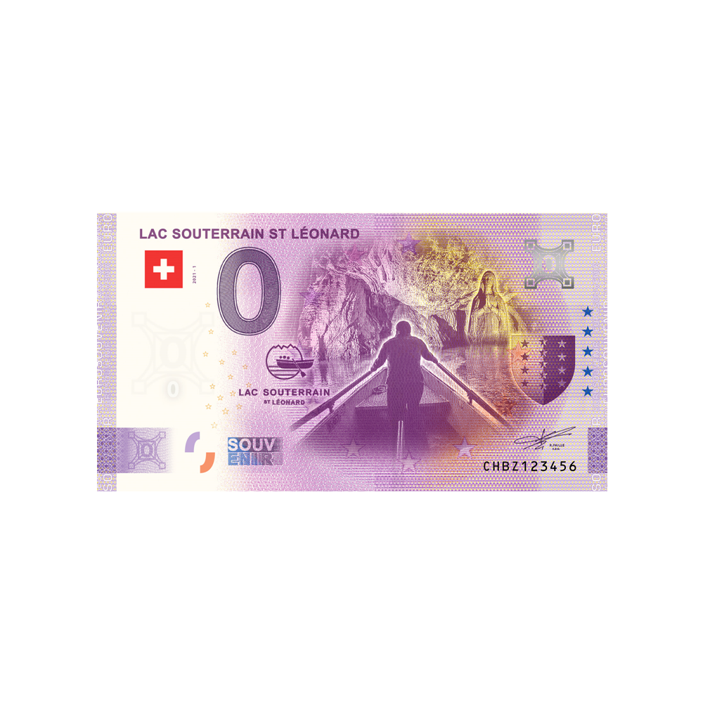 Billet Souvenir 0 Euro – San Marino / Saint Marin – Papier Fiduciaire, éléments De Sécurité, 135 X 74 Mm