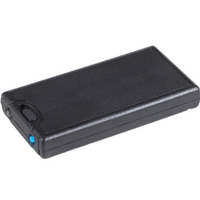 Loupe de poche extractible LED avec grossissement X2,5 et X45, noir.