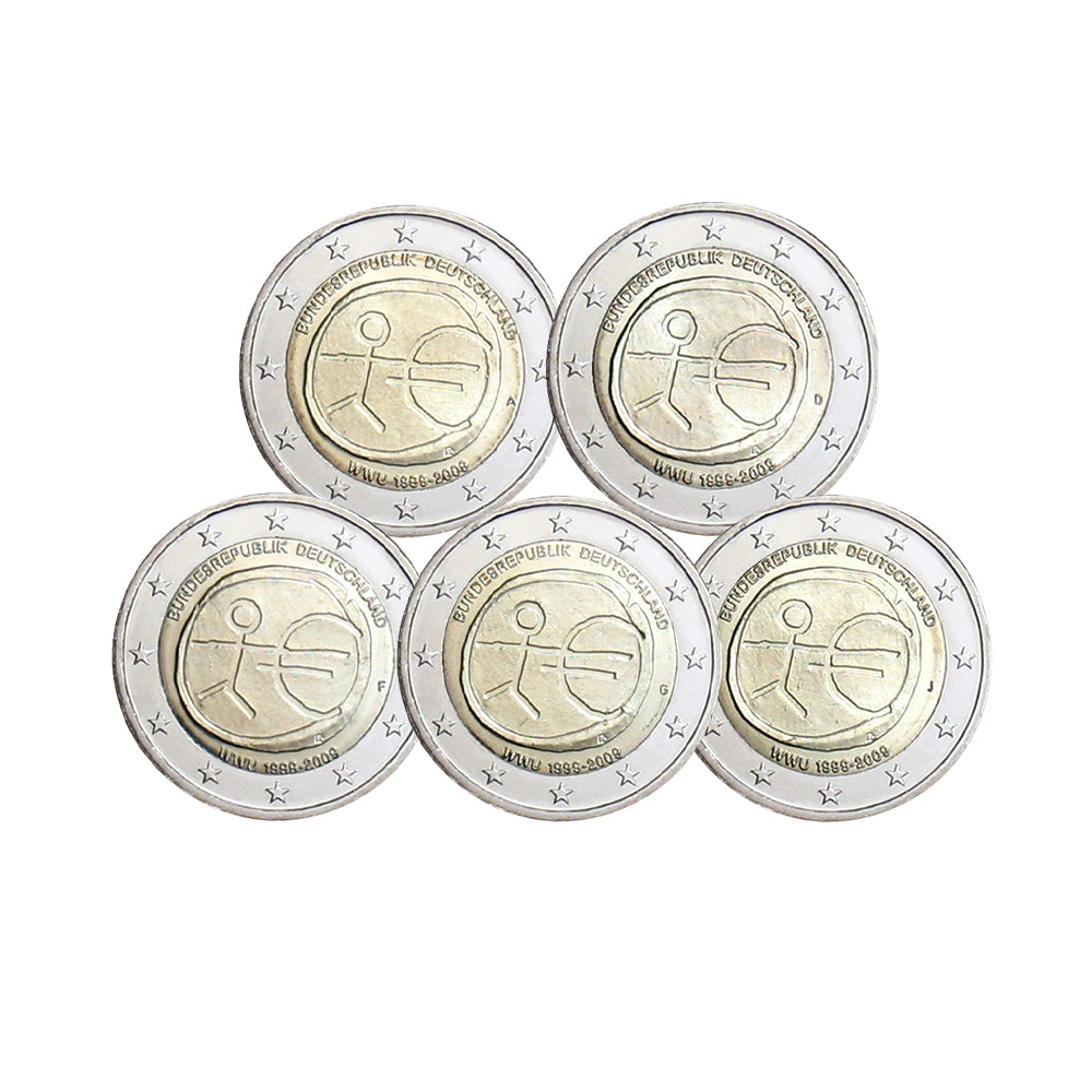 Allemagne 2009 - 2 Euro Commémorative - 10 ans EMU