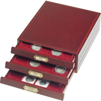 COFFRET LIGNUM EN BOIS NERVURÉ FAÇON ACAJOU