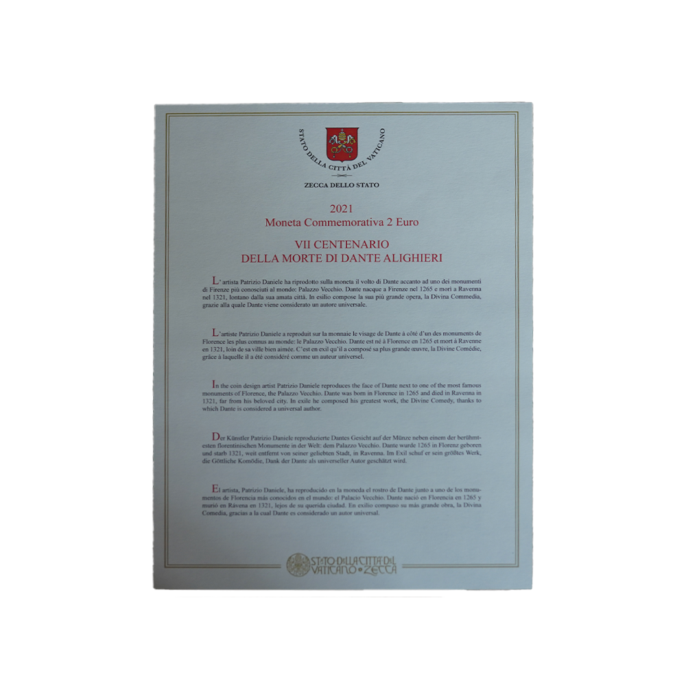 Volume Numismatique - Coffret 2 pièces de 2 Euro Commémorative - BU 2021
