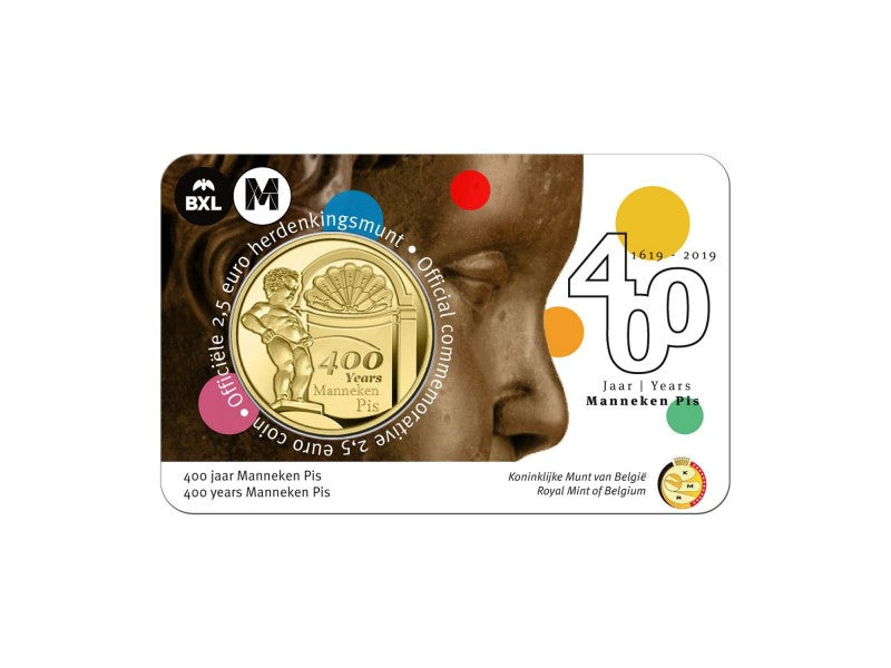 2,5 commemorative manneken pis