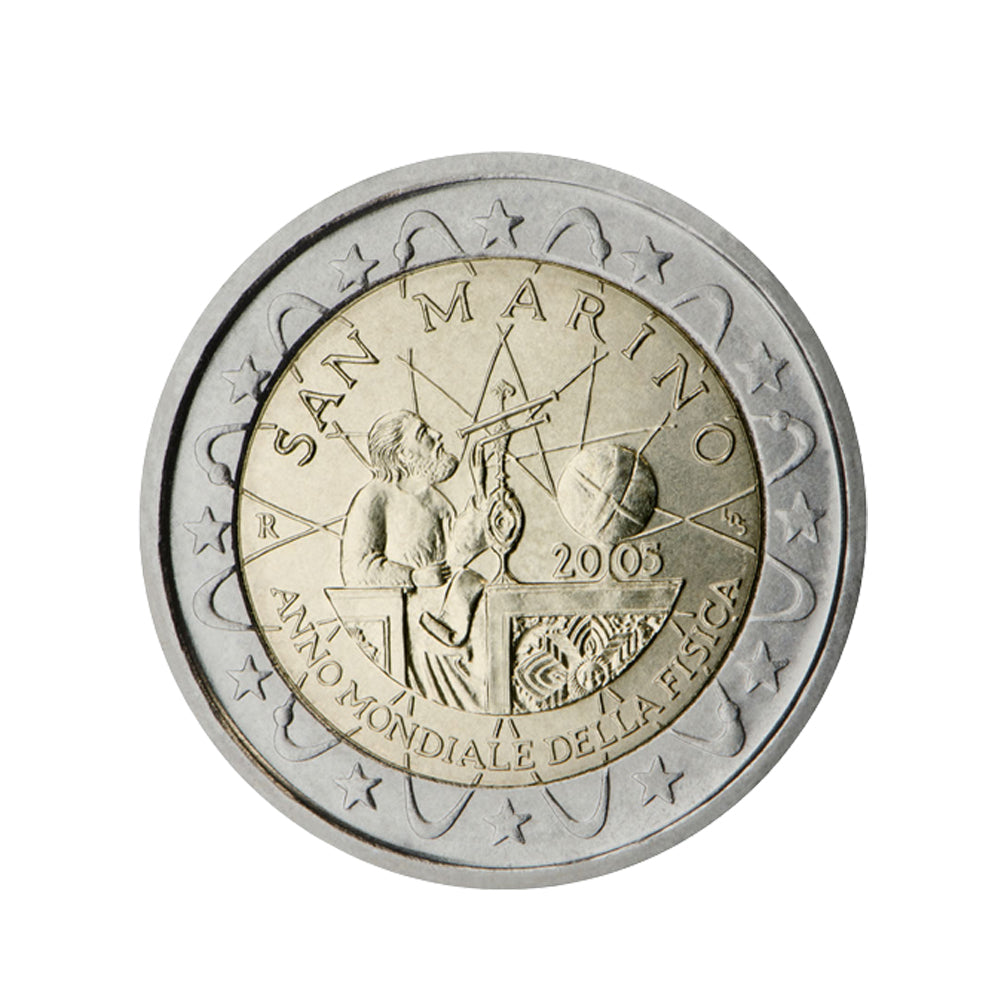 Saint-Marin 2005 - 2 Euro Commémorative - Année de la physique - BU