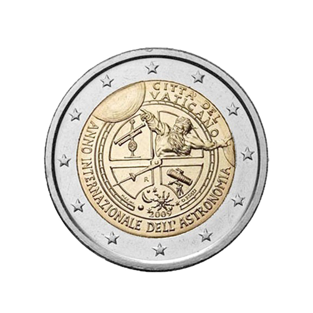 Vatican 2009 - 2 Euro Commémorative - Année internationale de l'astronomie - BU