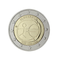 Slovaquie 2009 - 2 Euro Commémorative - Union économique et monétaire