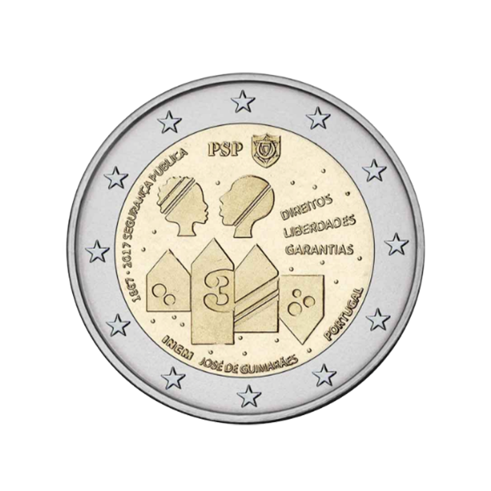 Portugal 2017 - 2 Euro Commémorative - 150 ans de Sécurité publique