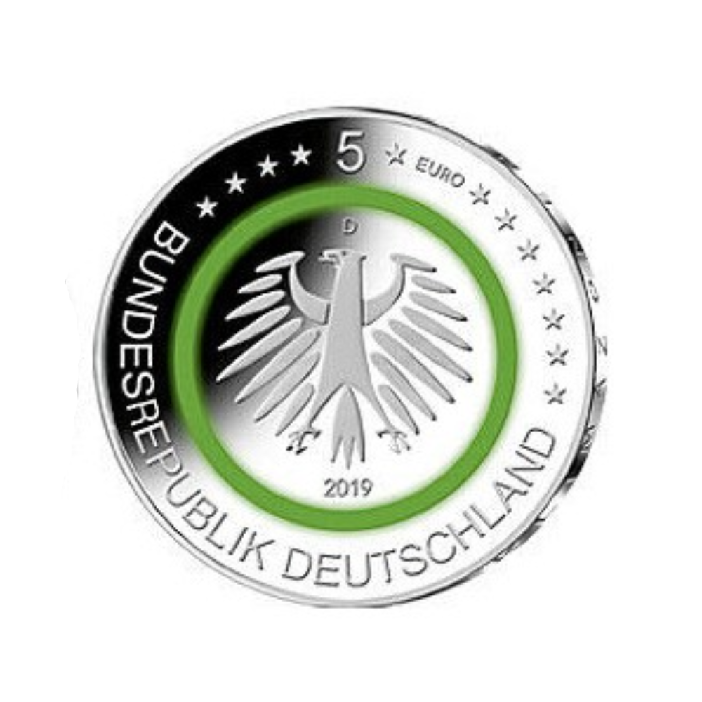 Allemagne 2019 - 5 Euro Commémorative - Zone tempérée - Lot des 5 ateliers
