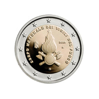 Italie 2020 - 2 Euro Commémorative - Corps National des Sapeurs Pompiers
