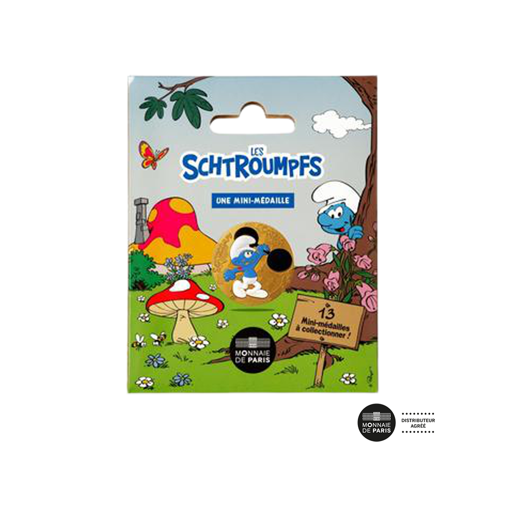 Les Schtroumpfs - Mini-Médaille - Schtroumpf Costaud 2020