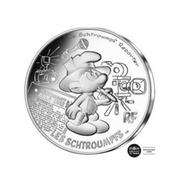 schtroumpf reporter 10 euro argent 2020