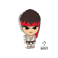 Street Fighter Chibi - Ryu - Monnaie de 1 Oz Argent - BE 2021