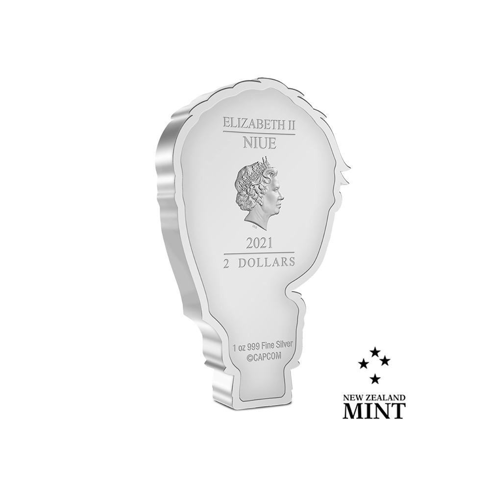 Street Fighter Chibi - Ryu - Monnaie de 1 Oz Argent - BE 2021