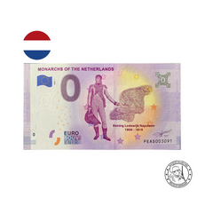 Billet souvenir de zéro euro - Monarques des Pays-Bas - Pays-Bas- 2020