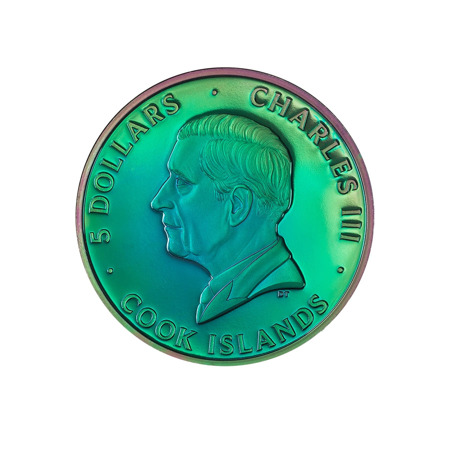 Spectrum - Paon - Monnaie de 5 Dollars - BE 2025