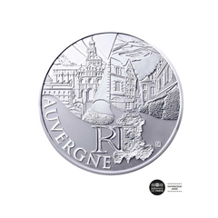 Auvergne - Monnaie de 10 Euros Commémorative Argent - 2011