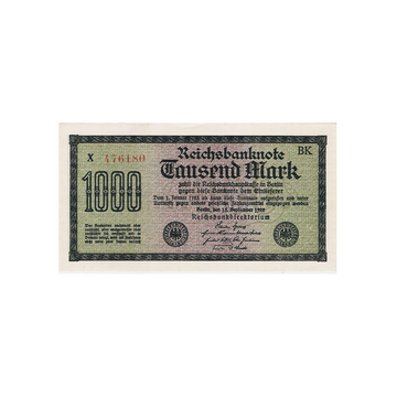 Allemagne - Billet de 1000 Mark - 1922