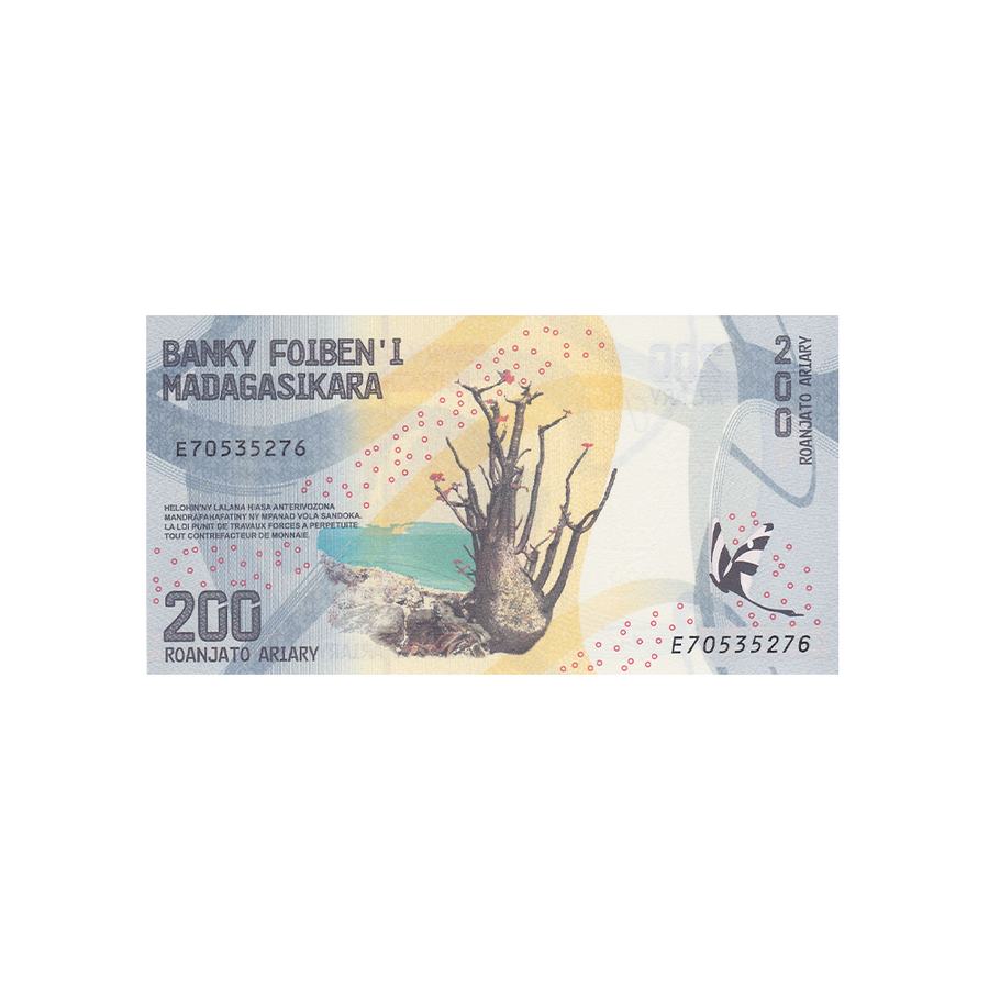 Madagascar - Billet de 1000 Francs (200 MGA) - 2017-2022