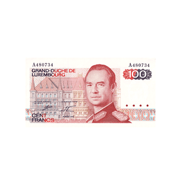 Luxemburg - 100 franc -tickets - 1980-1986