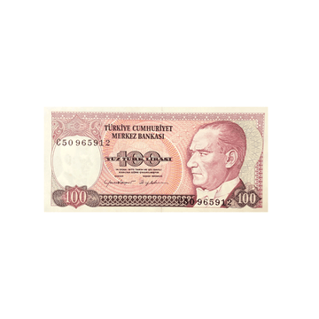 Turquie - Billet de 100 Lires - 1983-1984