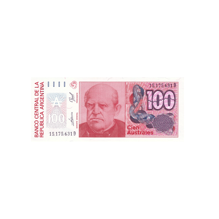 Argentine - Billet de 100 Australes - 1985-1990